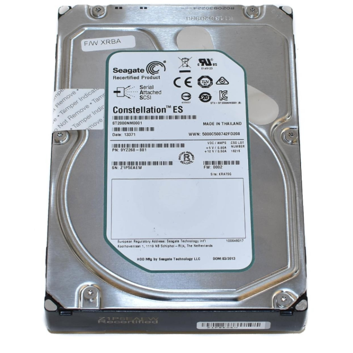 Dysk twardy Seagate 2TB HDD SAS 6G 3.5" ST2000NM0001