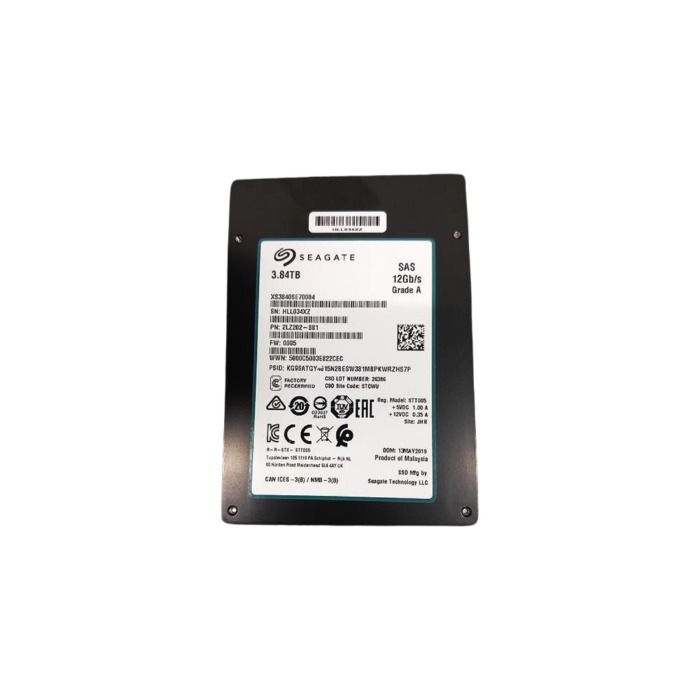 Dysk twardy Seagate 3.84TB SSD SAS 12G 2.5" 3D eTLC RI 2LZ202-881