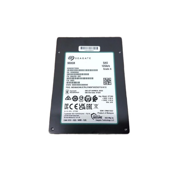 Dysk twardy Seagate 960GB SSD SAS 12G 2.5" 3D TLC NAND RI 2XA232-881