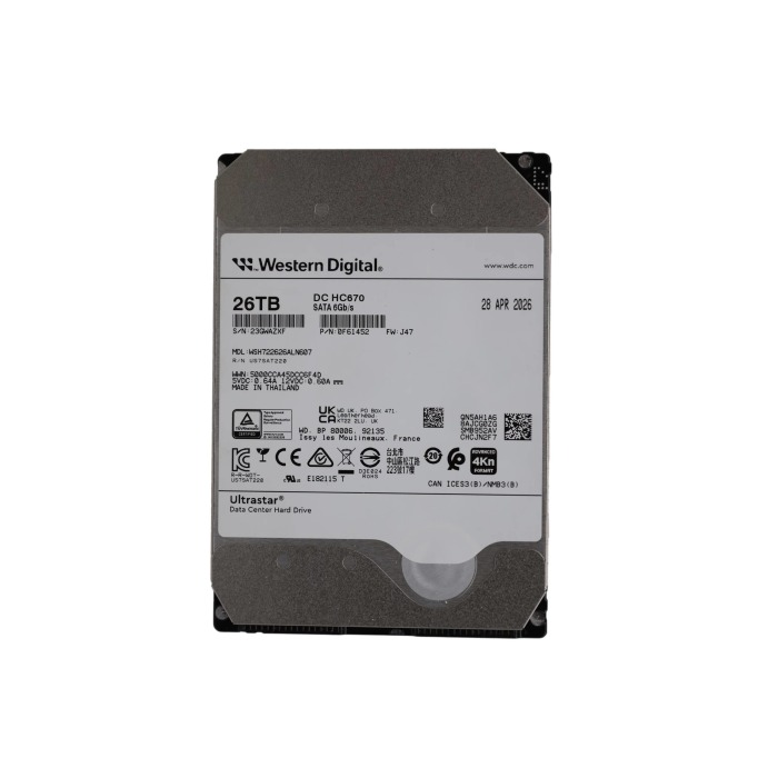 Dysk twardy WD 26TB 7.2K HDD SATA 6G 3.5" 4KN 0F61452