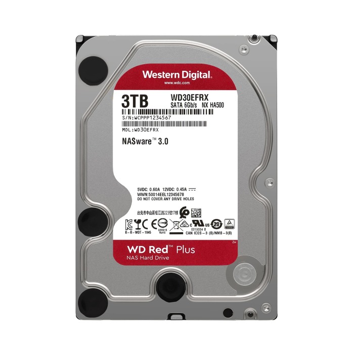 Dysk twardy WD 3TB 5.4K HDD SATA 6G 3.5" 64MB WD30EFRX