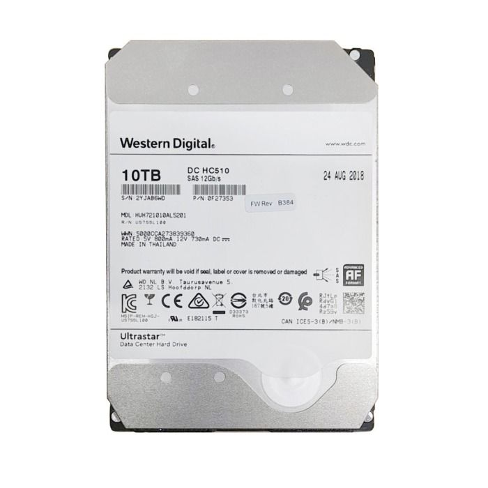 Hard drive Dell 10TB 7.2K HDD SAS 12G 3.5" TCG 512e 256MB 0F27353