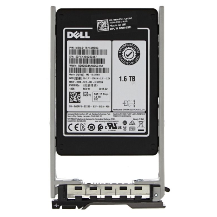 Hard drive Dell 1.6TB SSD SAS 12G 2.5" MLC MU W5PP5