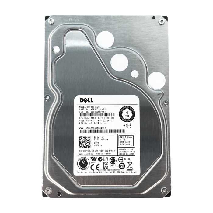 Hard drive Dell 1TB 7.2K HDD SAS 6G 3.5" 512n 64MB GPP3G