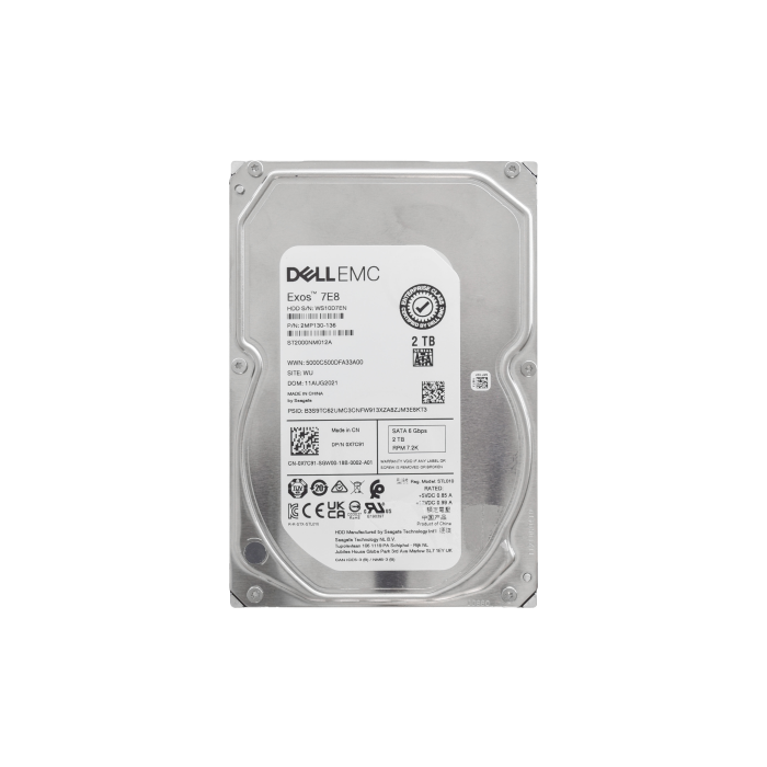 Hard Drive Dell 2TB 7.2K SATA 6G 3.5" 512n 256MB ISE X7C91