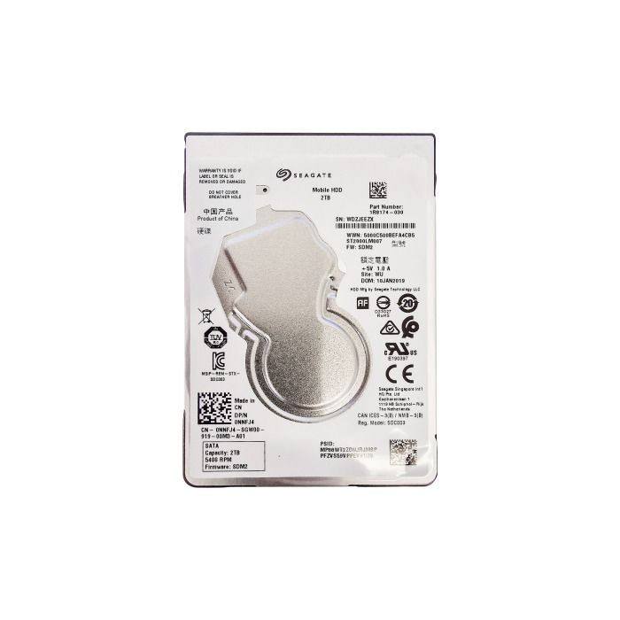 Hard drive Dell 2TB HDD SATA 6G 2.5" NNFJ4