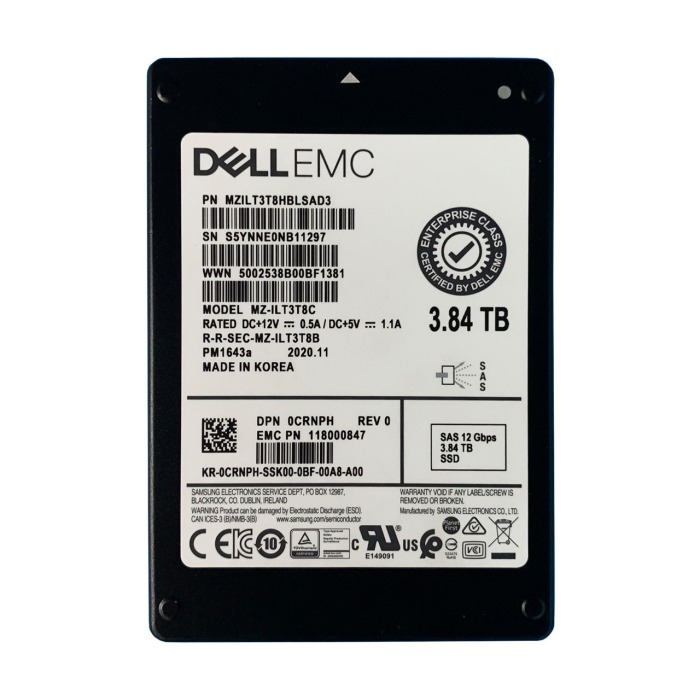 Hard drive Dell 3.84TB SSD SAS 12G 2.5" RI 118000847