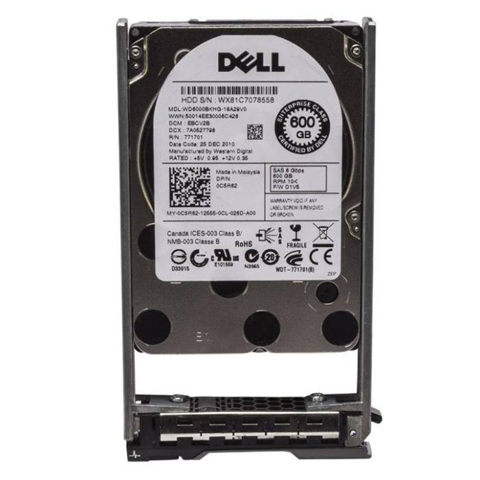 Hard drive Dell 600GB HDD SAS 6G 2.5" C5R62