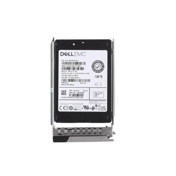 Hard drive Dell 7.68TB SSD SAS 12G 2.5" TLC RI 512e 84C40