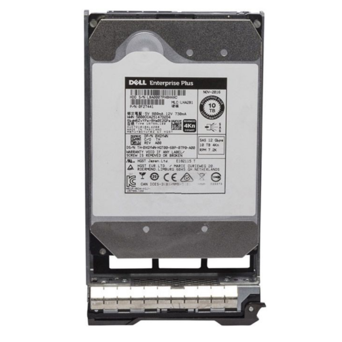 Hard drive Dell Compellent 10TB 7.2K HDD SAS 12G 3.5" 4KN 256MB XGYWN-CMP+