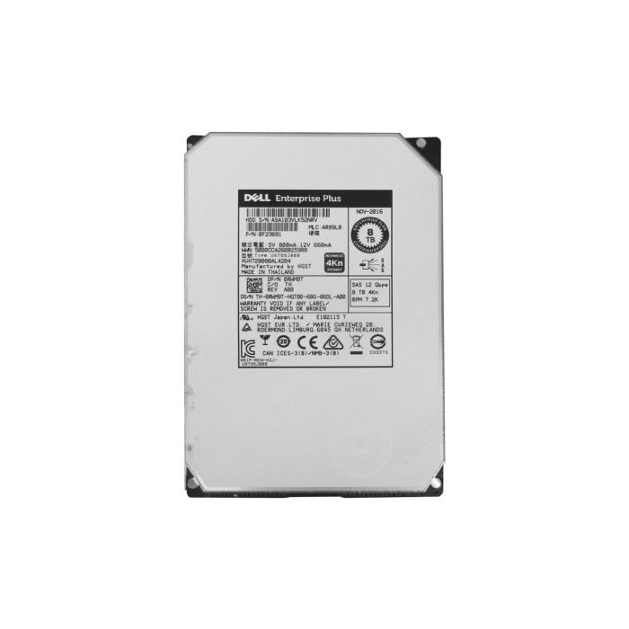 Hard drive Dell Compellent 8TB 7.2K HDD SAS 12G 3.5" 4KN RWM9T-CMPv