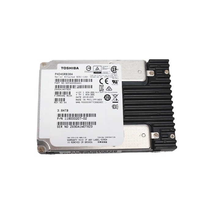 Hard drive EMC 3.84TB SSD SAS 12G 2.5" MLC RI 512b 118000207-02