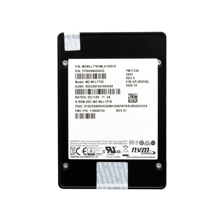 Hard drive EMC 7.68TB SSD NVMe PCIe 3.0x4 U.2 2.5" 118000742