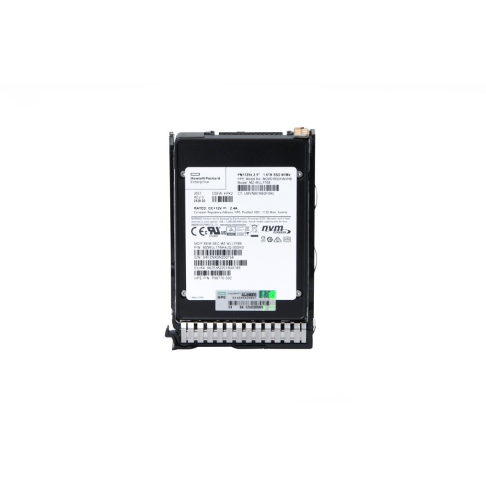 Hard drive HPE 1.6TB SSD NVMe PCIe 3.0x4 U.2 2.5" TLC MU P09770-002