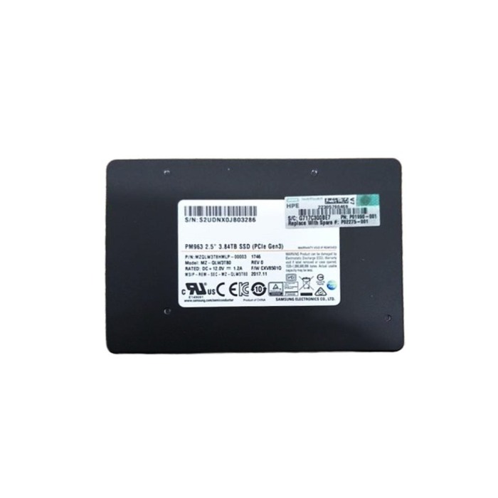 Hard drive HPE 3.84TB SSD NVMe PCIe 3.0x4 U.2 2.5" TLC MU AES-256 P01990-001