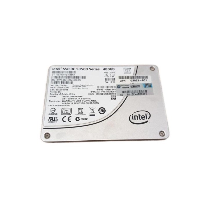 Hard drive HPE 480GB SSD SATA 6G 2.5" MLC RI AES-256 717968-002