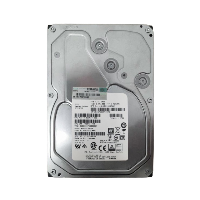 Hard drive HPE 6TB 7.2K HDD SATA 6G 3.5" 803633-001