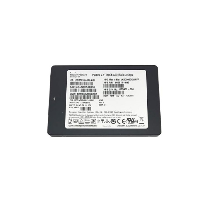 Hard drive HPE 960GB SSD SATA 6G 2.5" RI 866615-003