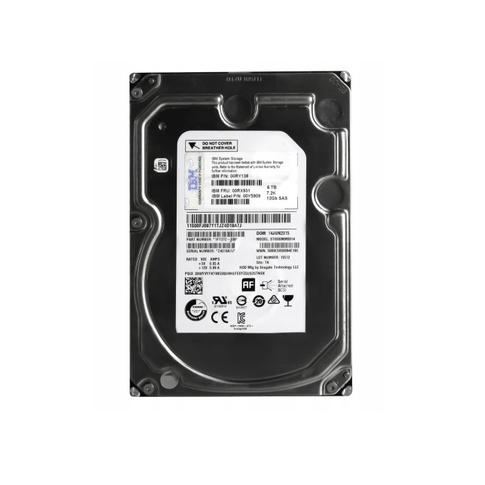 Hard drive IBM 6TB 7.2K HDD SAS 12G 3.5" 00RX931