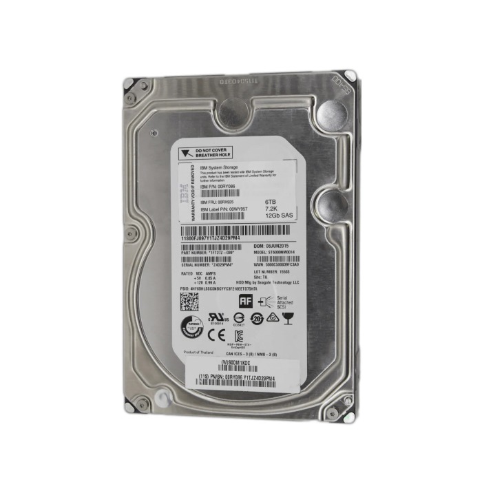 Hard drive IBM 6TB 7.2K HDD SAS 12G 3.5" 128MB 00RY086