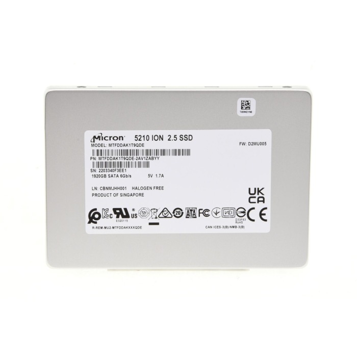 Hard drive Micron 1.92TB SSD SATA 6G 2.5" QLC RI MTFDDAK1T9QDE-2AV1ZABYY