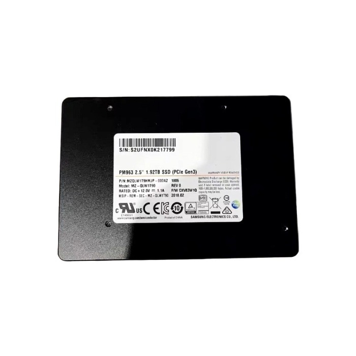 Hard drive Samsung 1.92TB SSD NVMe PCIe 3.0x4 2.5" MLC RI AES-256 MZQLW1T9HMJP-000AZ