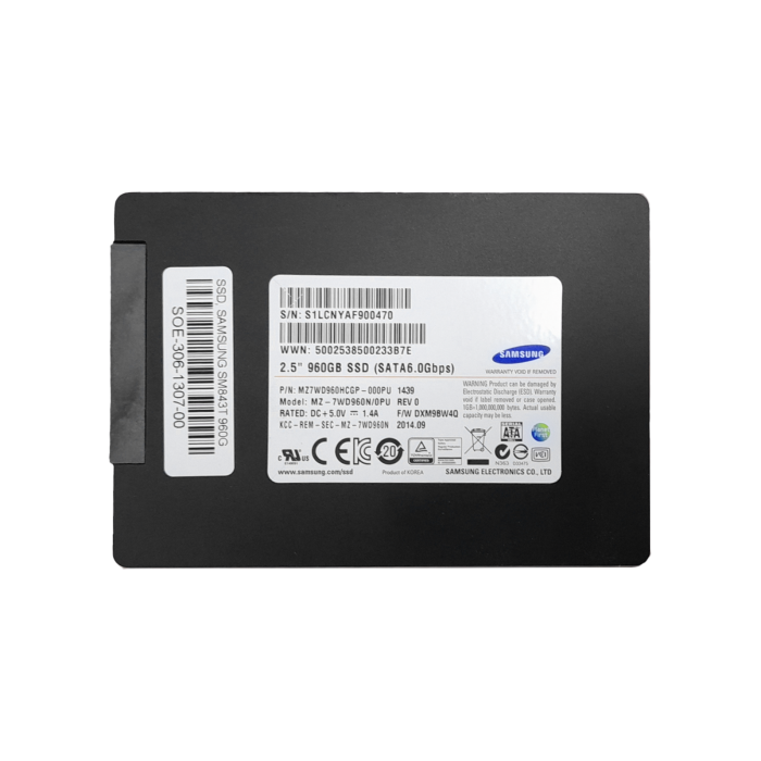 Hard drive Samsung 960GB SSD SATA 6G 2.5" MLC AES-256 MZ7WD960HCGP-00PU