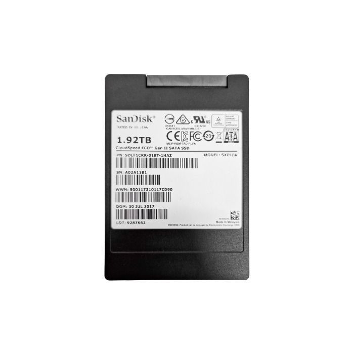 Hard drive SanDisk 1.92TB SSD SATA 6G 2.5" MLC E - Enterprise SDLF1CRR-019T-1HAZ