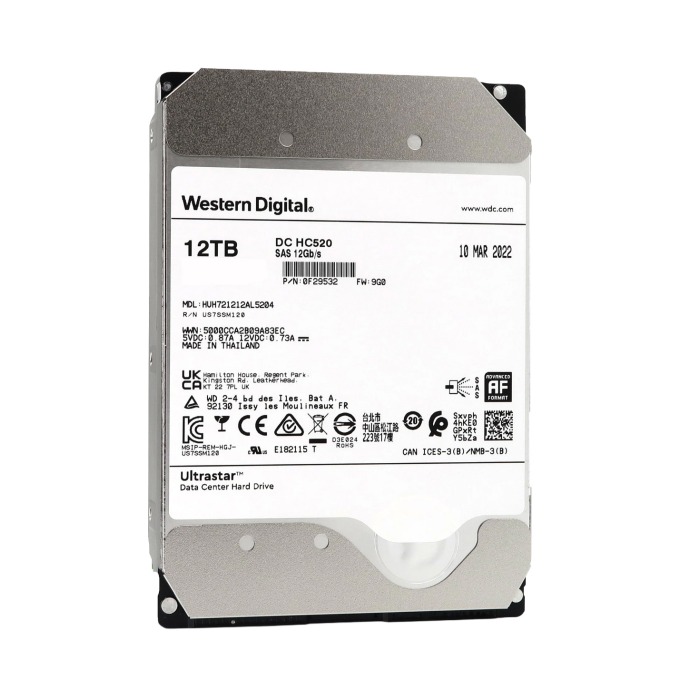 Hard drive WD 12TB 7.2K HDD SAS 12G 3.5" 256MB 0F29532