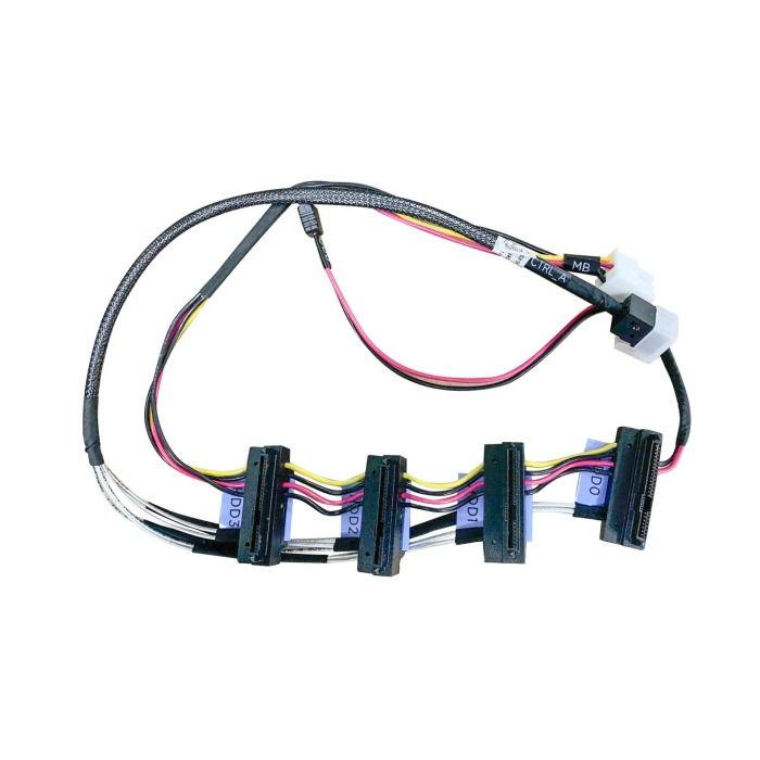 Kabel SAS Dell PowerEdge T130/T140 1xSFF-8643 do 4xSFF-8482 KFXNG