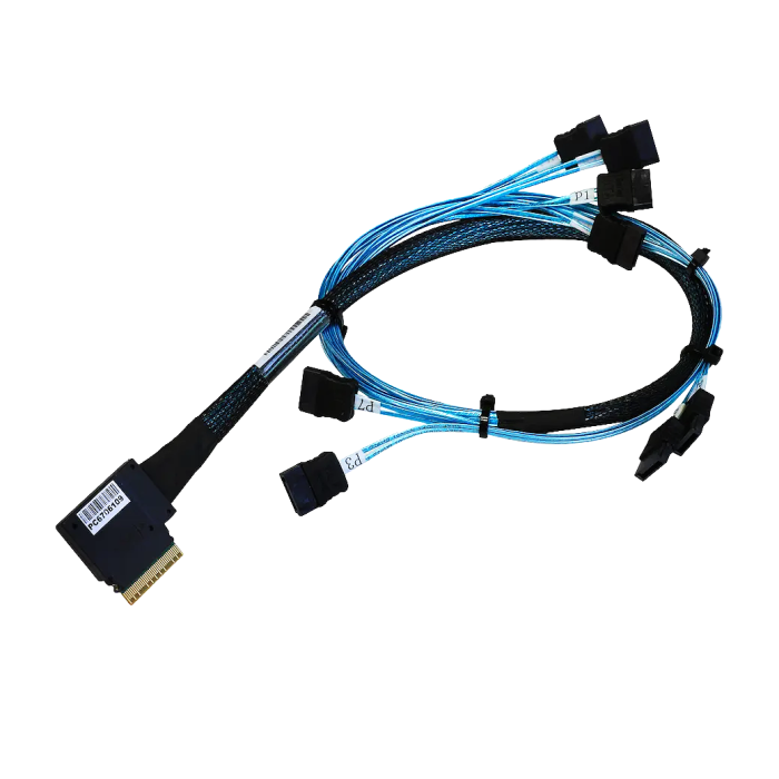 Kabel Supermicro Slimline SAS x8 (LA) do 8x SATA 70cm CBL-SAST-0827