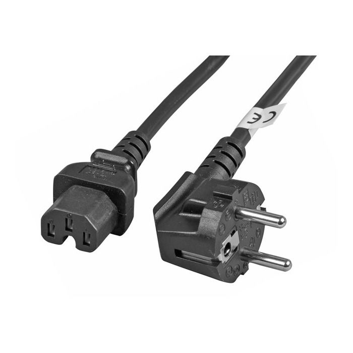 Kabel zasilający SCHUKO do C15 1.8m