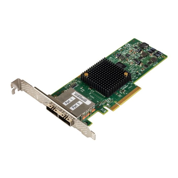 Karta HBA SAS LSI 9207-8e PCIe 3.0x8 2x SFF-8088 6Gb SAS/SATA H3-25513-00D