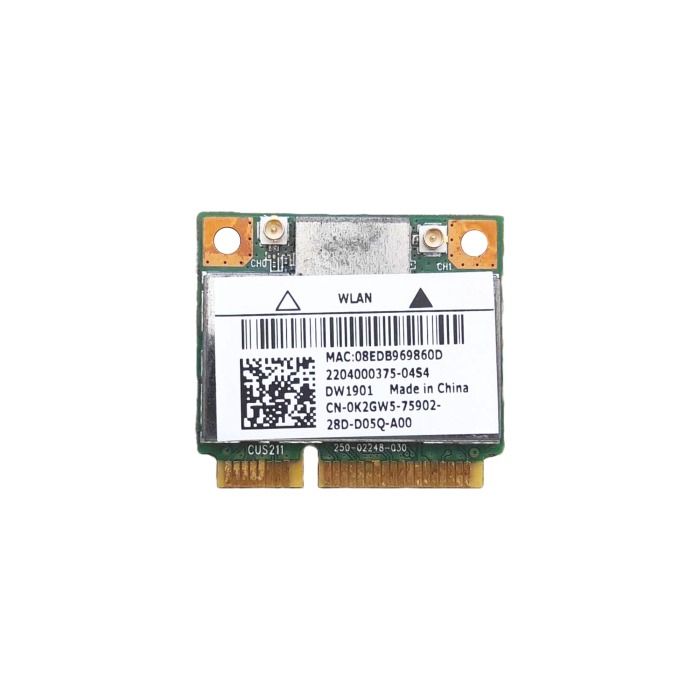 Karta sieciowa Dell Atheros DW1901 WiFi 802.11a/b/g/n Bluetooth 4.0 Mini PCIe K2GW5