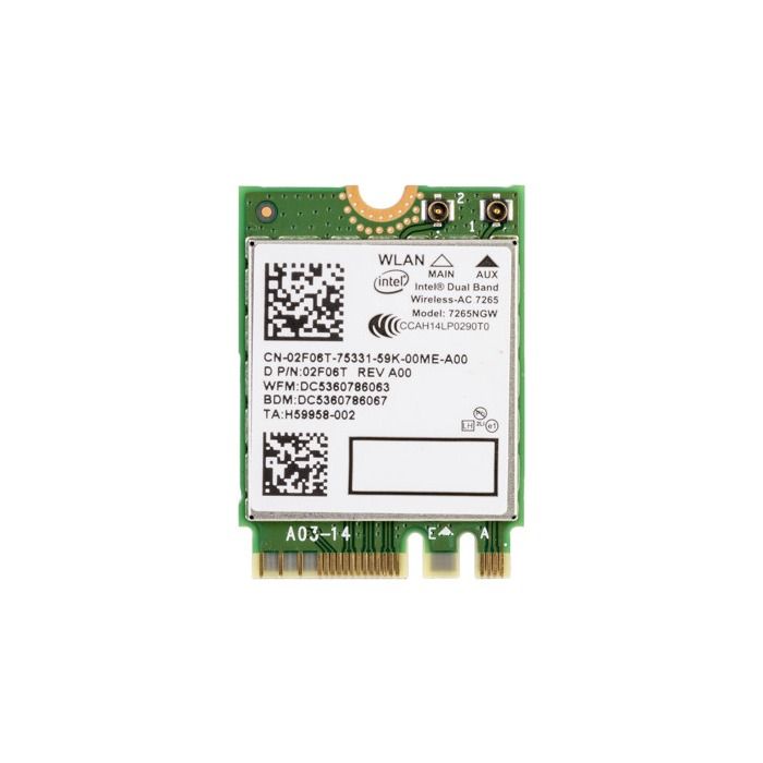 Karta sieciowa Dell M.2 Dual Band Wireless-AC 7265 2F06T