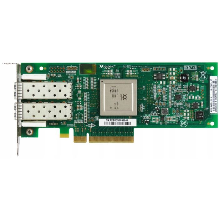 Karta sieciowa HP Qlogic QLE2562 2x8Gb FC PCIe 2.0 x8 ADAPTER AJ764-63002