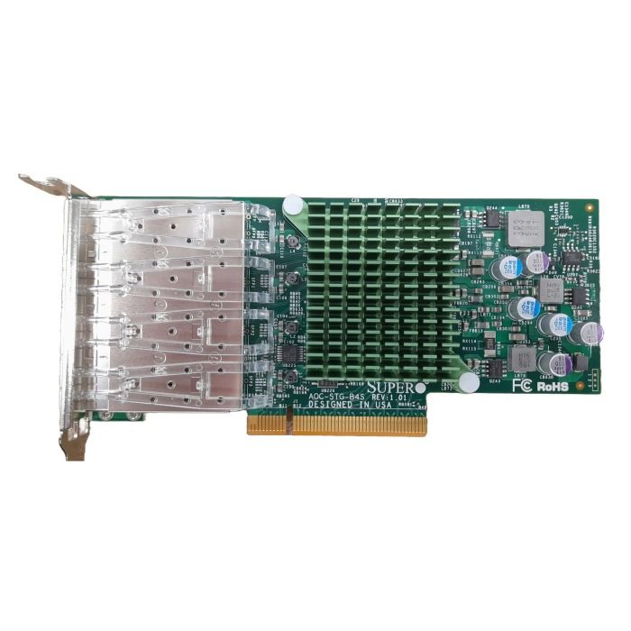Karta sieciowa Supermicro 4x10GbE SFP+ PCIe 3.0 ADAPTER AOC-STG-B4S