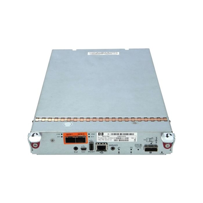 Kontroler macierzy HPE StorageWorks P2000 G3 2GB 2x10GbE SFP+ 1x SFF-8088 6Gb SATA 582935-001