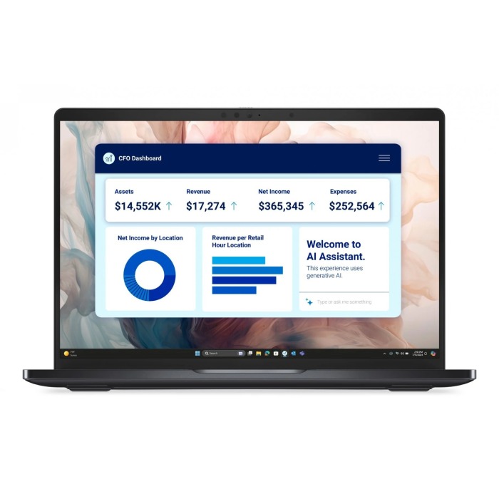 Laptop Dell Pro 13" Premium PA13250 z Intel Core Ultra 7 268V, 32GB RAM, 1TB SSD NVMe, Wi-Fi 7, Bluetooth 5.4, Windows 11 Pro