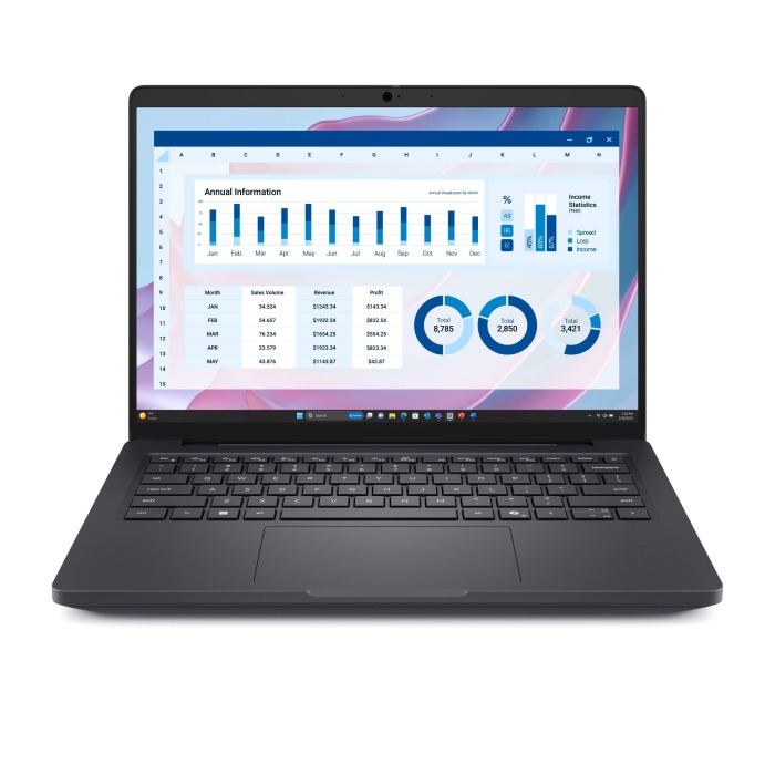 Laptop Dell PRO MAX 14 MC14255 z AMD Ryzen AI 7 PRO 350, 64GB RAM, 512GB SSD NVMe, AMD RADEON 860M, MediaTek MT7925 (Wi-Fi 7 802.11be, Bluetooth 5.4), Windows 11 PRO