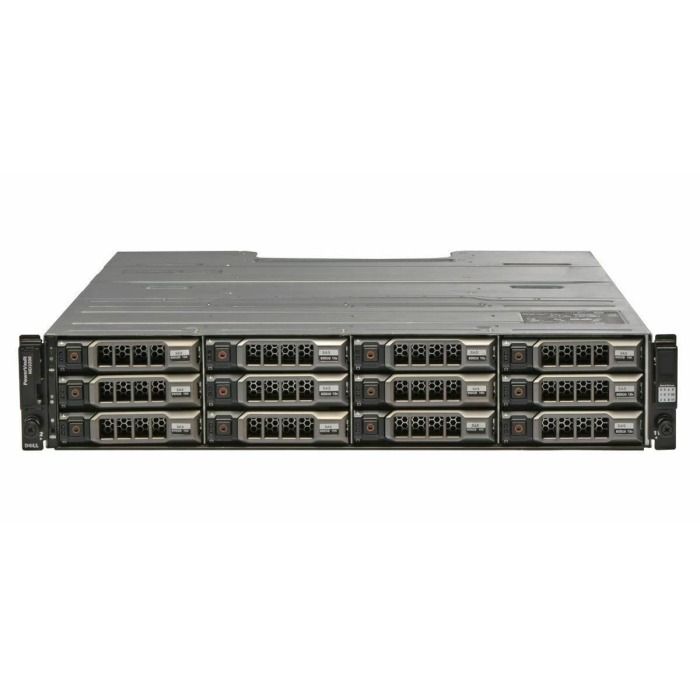 Macierz Dell PowerVault MD3200 12x3.5", 2xSAS 6Gb, 12x1TB 7.2K SAS 2.5", 2xPSU, 2x kabel SAS, szyny