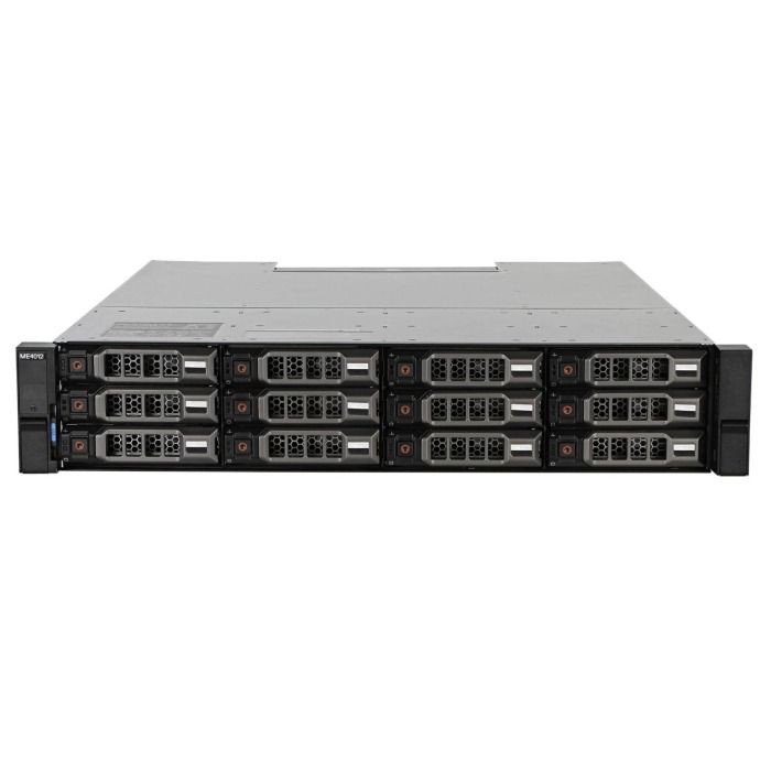 Macierz Dell PowerVault ME4012 z 2x1TB SAS, 2x 4x10GbE BASE-T, 2x PSU, szyny