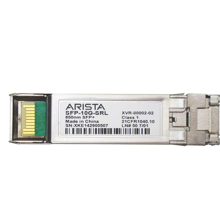 Moduł optyczny Arista SFP-10G-SRL 10Gb/s SFP+ LC-LC 850nm MM 150m XVR-00002-02