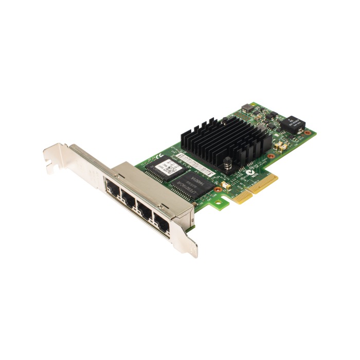 Network interface card Intel I350-T4 4x1GbE RJ45 PCIe 2.1 Adapter X8DHT
