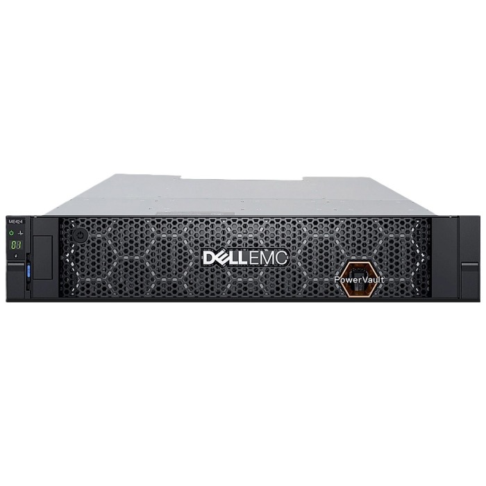 NEW Storage expansion enclosure Dell PowerVault ME424 24x2.5" with 2x2.4TB SAS HDD 10K 2.5", 2xPSU 580W, rails, bezel
