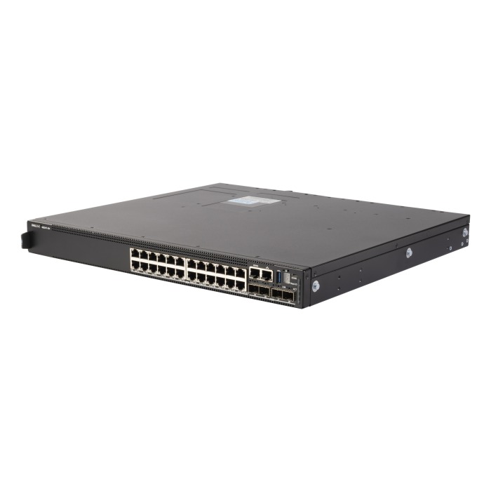 Nowy Switch Dell PowerSwitch N3224T-ON 24x1GbE BASE-T 4x10GbE SFP+ 2x100GbE QSFP28 stack R2F Reverse Flow, 1x PSU, 3x FAN