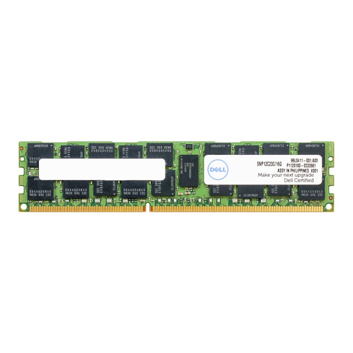 Pamięć RAM Dell 16GB 2Rx4 PC3-14900R DDR3 RDIMM 1866MHz SNP12C23C/16G