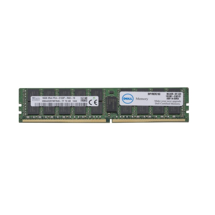 Pamięć RAM Dell 16GB 2Rx4 PC4-17000P-R DDR4 RDIMM 2133MHz SNP1R8CRC/16G