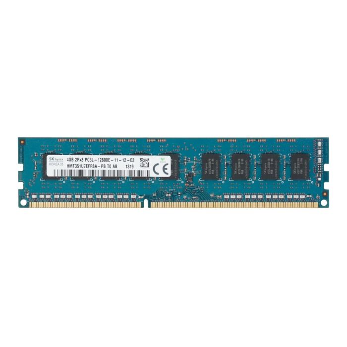 Pamięć RAM Dell 4GB 2Rx8 PC3L-12800E DDR3 UDIMM ECC HMT351U7EFR8A-PB