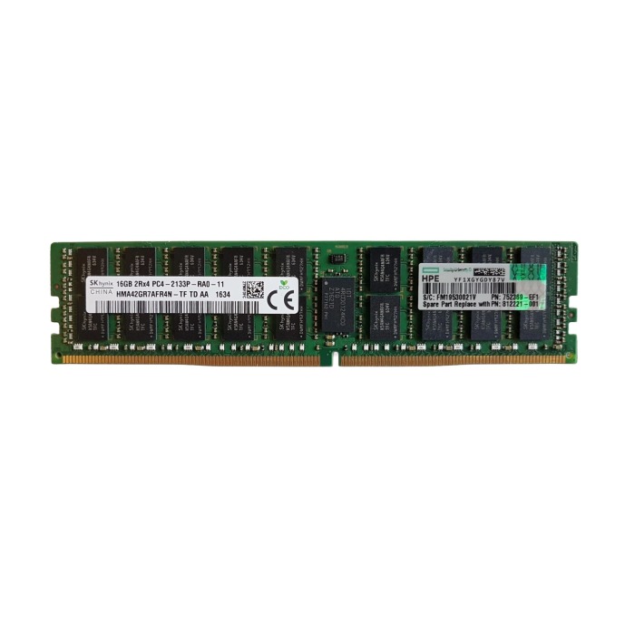 Pamięć RAM HPE 16GB 1RDDR4 RDIMM 2133MHz 752369-001
